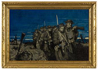 DEAN CORNWELL (1892-1960) WWI Army Corps on the March.